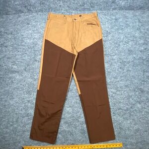 Walls Mens 36x30 Tan Brown Cotton Canvas Nylon Hunting Brush Pants 55091BW